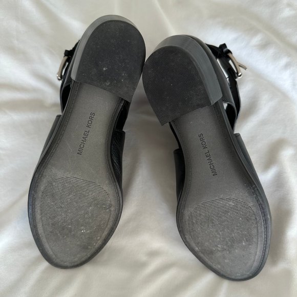 Michael Kors Mercer Cutout Leather Ankle Boot In Black - Picture 4 of 6